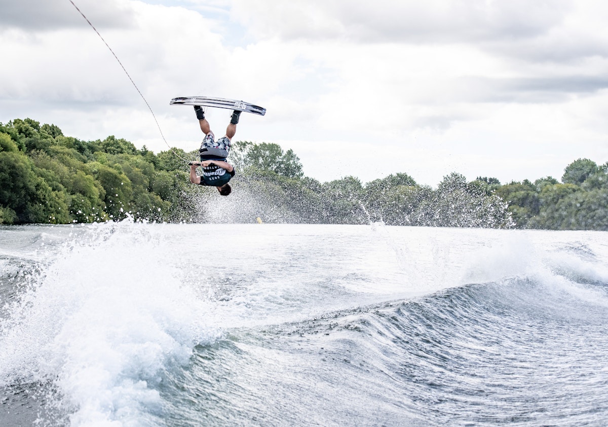 Ross Phillips at the 2022 Malibu Boats UK Wakeboard And Wakesurf Nationals Wakeboard UK
